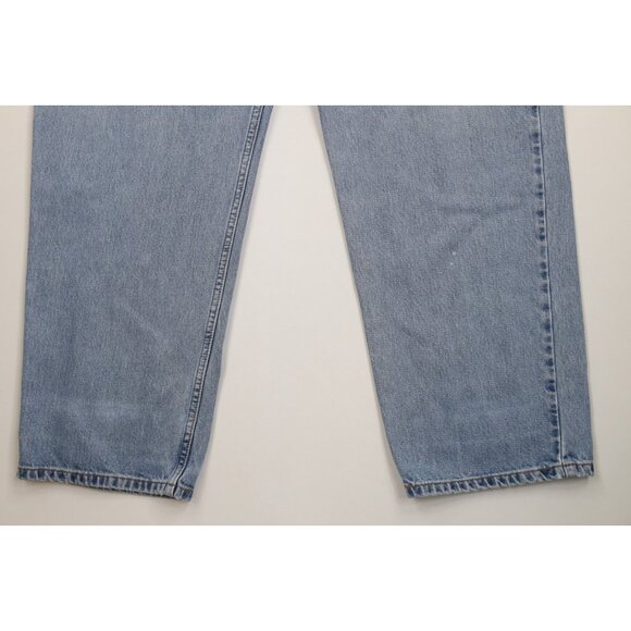 Vintage Y2K 2003 Levis 550 Mens 42x30 Distressed Relaxed Fit Denim Jeans Blue - Picture 4 of 16